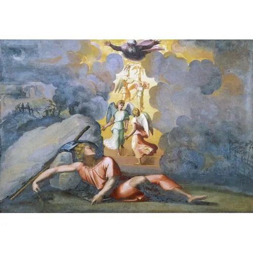 Raphael Jacob Dream Renaissance Paintings Art Movements Canvas, Drawing Paper Prints, Reproduction Oil Painting and High