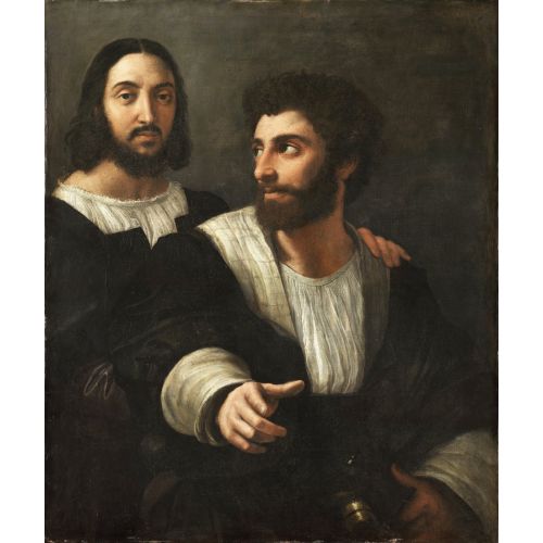 Raphael, Portrait Of The Artist With A Friend Raphael, Portrait Of The Artist With A Friend