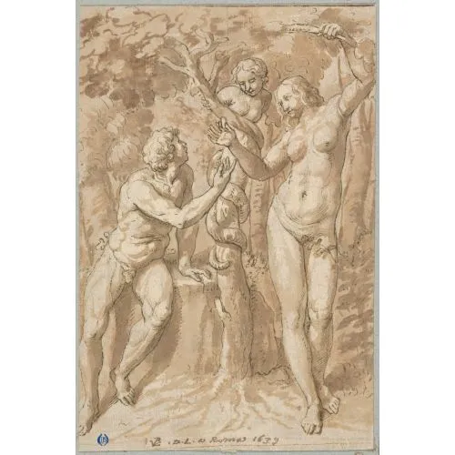 Raphael The Temptation Of Eve Renaissance Paintings Art Movements Canvas, Drawing Paper Prints, Reproduction Oil Painting and