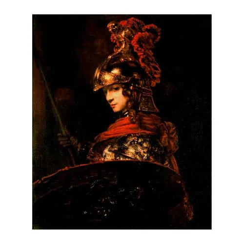 Rembrandt Van Rijn, Pallas Athena Baroque Rembrandt Van Rijn, Pallas Athena Baroque Art Movements Canvas, Drawing Paper Prints, Reproduction Oil Painting and High