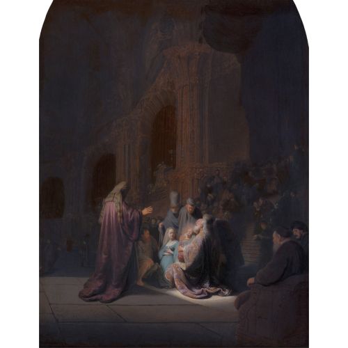 Rembrandt Van Rijn, Simeon In The Temple