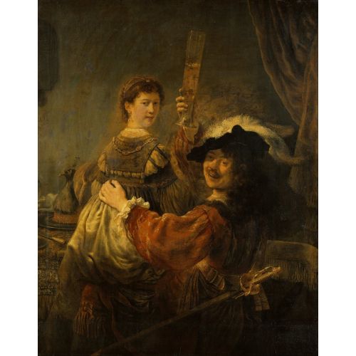 Rembrandt Van Rijn, Self Portrait With Saskia