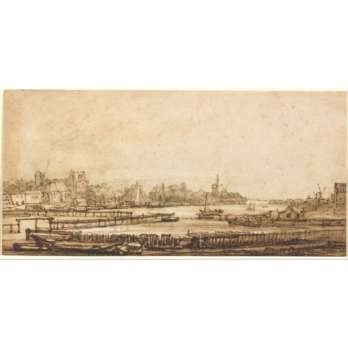Rembrandt Van Rijn, View Over The Amstel From The Rampart Rembrandt Van Rijn, View Over The Amstel From The Rampart