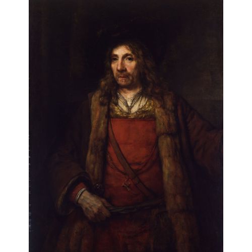 Rembrandt Van Rijn, Kürklü Erkek Palto Barok Rembrandt Van Rijn, Kürklü Erkek Palto Barok Sanat Akımları Kanvas Efektli Tablo, Resim Kağıdı Baskısı, Reprodüksiyon