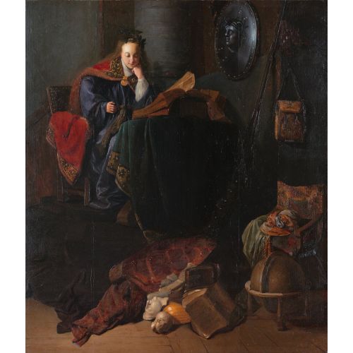 Rembrandt Van Rijn, Minerva Baroque Art Movements Canvas, Drawing Paper Prints, Reproduction Oil Painting and High Resolution