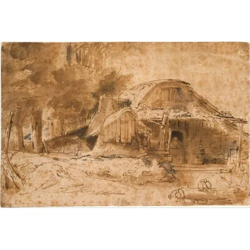 Rembrandt Van Rijn, Ağaçlık Kenarına Yakın Yazlık Rembrandt Van Rijn, Ağaçlık Kenarına Yakın Yazlık