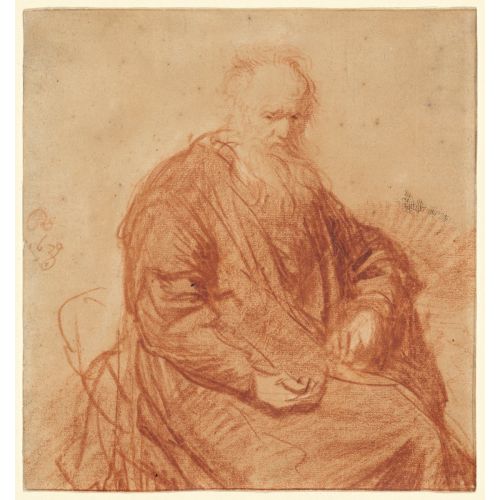 Rembrandt Van Rijn, Seated Old Man
