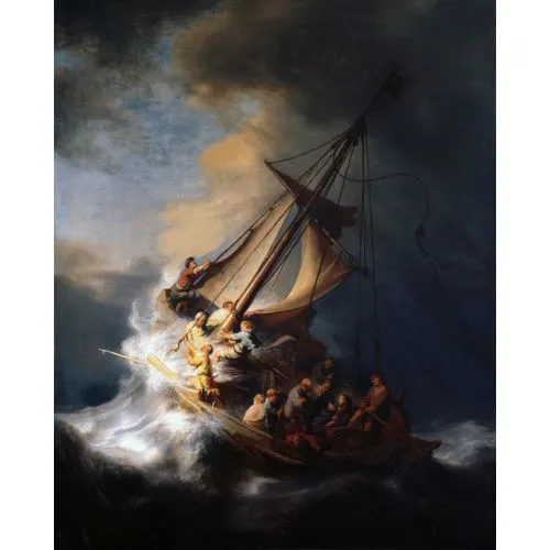 Rembrandt Van Rijn, Christ In The Storm On The Lake Of Galilee Baroque Rembrandt Van Rijn, Christ In The Storm On The Lake Of Galilee Baroque Art Movements Rembrandt, Christ In The Storm On The Lake