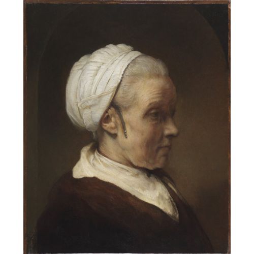 Rembrandt Van Rijn, Study Of A Woman In A White Cap