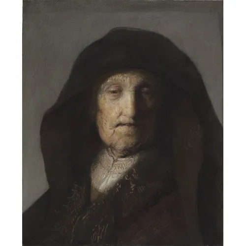 Rembrandt Van Rijn, His Mother Baroque Rembrandt Van Rijn, His Mother Baroque Art Movements Canvas, Drawing Paper Prints, Reproduction Oil Painting and High Resolution
