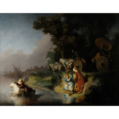 Rembrandt Van Rijn, Europanın Kaçırılması Barok Sanat Akımları Kanvas Efektli Tablo, Resim Kağıdı Baskısı