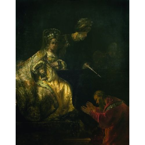 Rembrandt Van Rijn, Haman Begs Esther For His Life Rembrandt Van Rijn, Haman Begs Esther For His Life