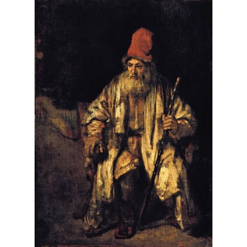Rembrandt Van Rijn, Kırmızı Şapkalı Yaşlı Bbir Adamın Yağlı Boya Çalışması Rembrandt Van Rijn, Kırmızı Şapkalı Yaşlı Bbir Adamın Yağlı Boya Çalışması