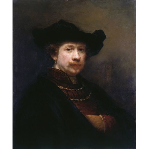 Rembrandt Van Rijn, Düz Başlıklı Bir Portre Rembrandt Van Rijn, Düz Başlıklı Bir Portre
