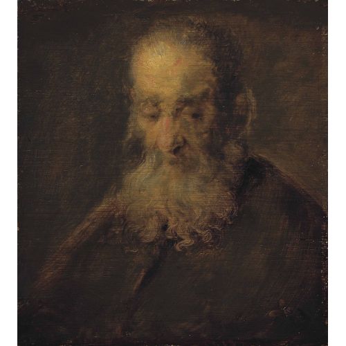 Rembrandt Van Rijn, Sakallı Bir Adamın Başı Stüdyo Rembrandt Van Rijn, Sakallı Bir Adamın Başı Stüdyo