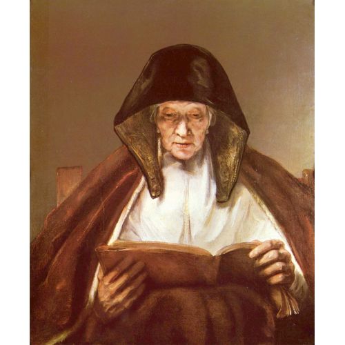 Rembrandt Van Rijn, Yaşlı Bir Kadın Okuyor Rembrandt Van Rijn, Yaşlı Bir Kadın Okuyor