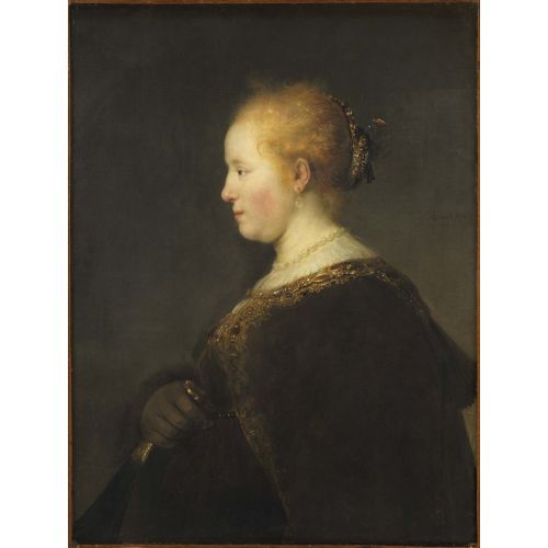 Rembrandt Van Rijn, Genç Kadın Profil Rembrandt Van Rijn, Genç Kadın Profil
