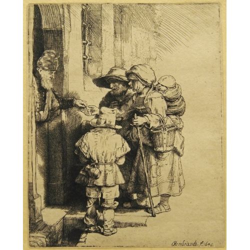 Rembrandt Van Rijn, Aile Sadaka Alıyor