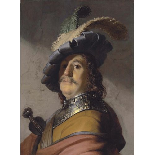 Rembrandt Van Rijn, A Man In A Gorget And Cap