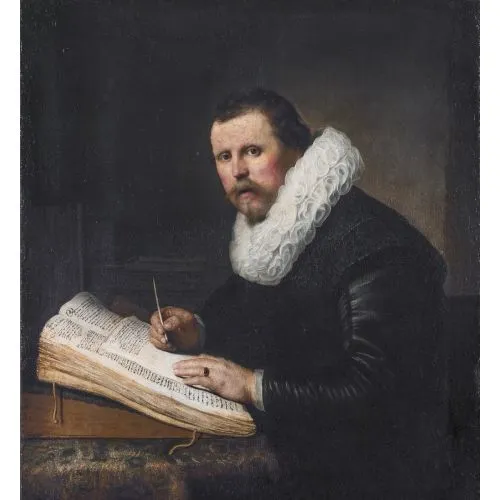 Rembrandt Van Rijn, Bilgin Masasında Barok Rembrandt Van Rijn, Bilgin Masasında Barok Sanat Akımları Kanvas Efektli Tablo, Resim Kağıdı Baskısı, Reprodüksiyon ve