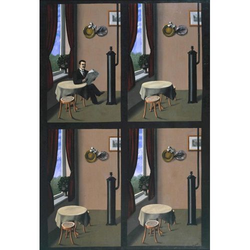 Rene Magritte, Man With A Newspaper Rene Magritte, Man With A Newspaper