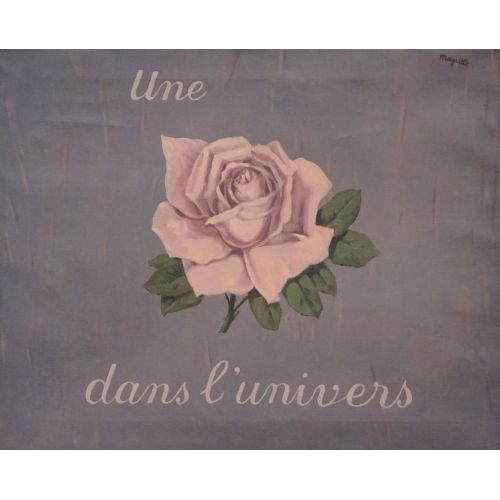 Rene Magritte, Une Rose Dans Iunivers