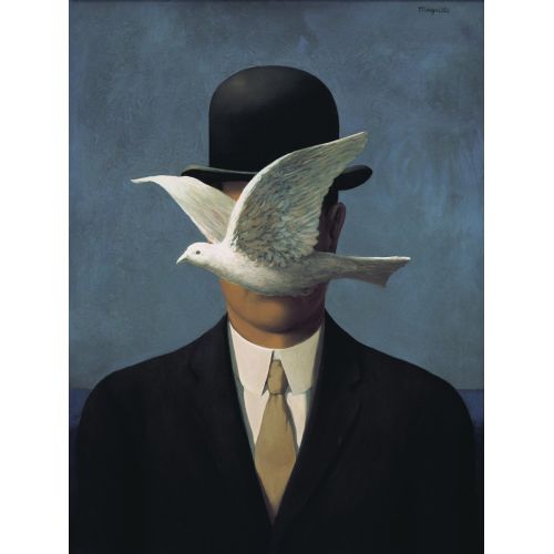 Rene Magritte, Melon Şapkalı Adam Rene Magritte, Melon Şapkalı Adam