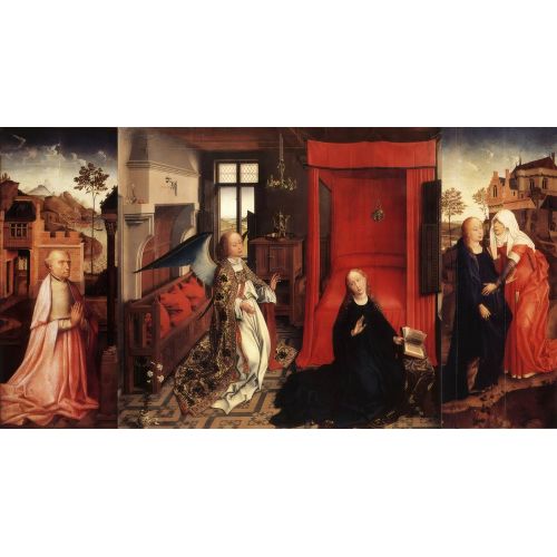 Rogier van der Weyden, Müjde Triptiği Rogier van der Weyden, Müjde Triptiği Gotik Sanat Akımları