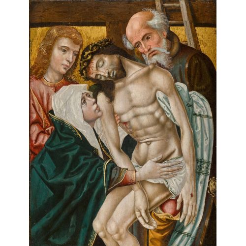 Rogier van der Weyden, Meryem, Müjdeci Aziz Yuhanna ve Arimatayalı Yusuf ile Çarmıhtan İndiriliş Rogier van der Weyden, Meryem, Müjdeci Aziz Yuhanna ve Arimatayalı Yusuf ile Çarmıhtan İndiriliş Gotik Sanat Akımları