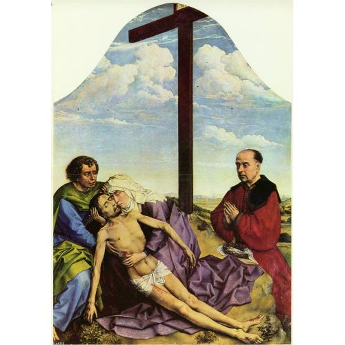 Rogier van der Weyden, Bağışçının Huzurunda İsa'ya Yakılan Ağıt Rogier van der Weyden, Bağışçının Huzurunda İsa'ya Yakılan Ağıt Gotik Sanat Akımları