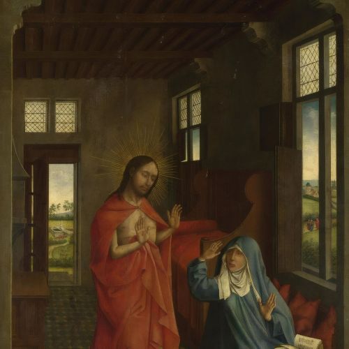 Rogier van der Weyden, İsa'nın Meryem'e Görünmesi Rogier van der Weyden, İsa'nın Meryem'e Görünmesi Gotik Sanat Akımları