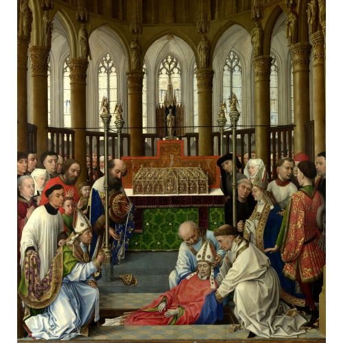 Rogier van der Weyden, Aziz Hubert'in Mezardan Çıkarılması Rogier van der Weyden, Aziz Hubert'in Mezardan Çıkarılması Gotik Sanat Akımları