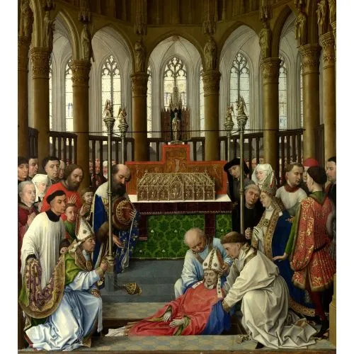 Rogier van der Weyden, Aziz Hubert'in Mezardan Çıkarılması Rogier van der Weyden, Aziz Hubert'in Mezardan Çıkarılması