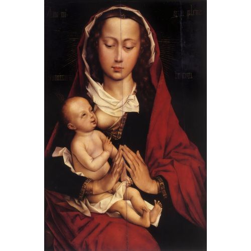 Rogier van der Weyden, Madonna ve Çocuk İsa 6 Rogier van der Weyden, Madonna ve Çocuk İsa 6 Gotik Sanat Akımları