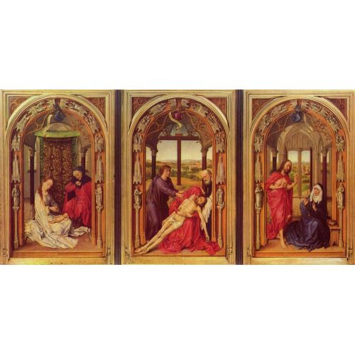Rogier van der Weyden, Meryem Altar Panosu Rogier van der Weyden, Meryem Altar Panosu Gotik Sanat Akımları