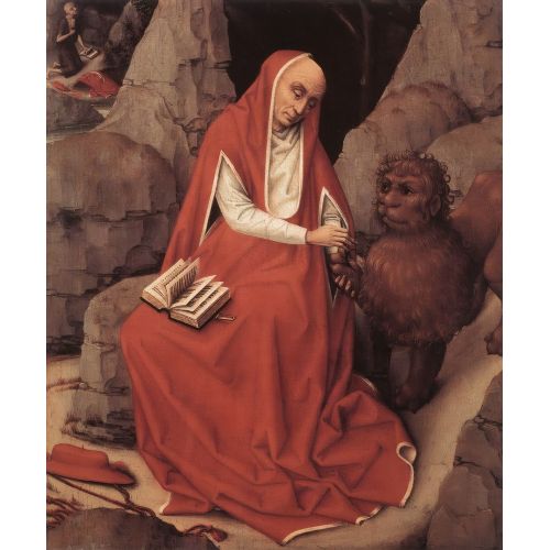 Rogier van der Weyden, Aziz Jerome ve Aslan Rogier van der Weyden, Aziz Jerome ve Aslan