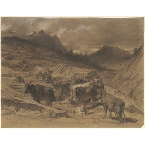 Rosa Bonheur, Cattle In The Auvergne