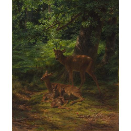 Rosa Bonheur, Deer In Repose