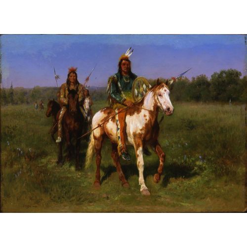 Rosa Bonheur, Atlı Kızılderililer Mızraklarla Silahlı Rosa Bonheur, Atlı Kızılderililer Mızraklarla Silahlı