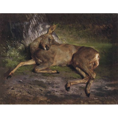 Rosa Bonheur, A Roe Deer In The Forest