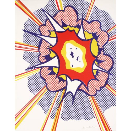 Roy Lichtenstein, Whaam! Pop Art Roy Lichtenstein, Whaam! Pop Art Art Movements Roy Lichtenstein, Whaam!Subject of the work: The artwork depicts a dramatic aerial