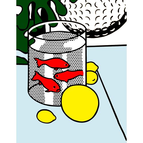 Roy Lichtenstein, Still Life With Goldfish