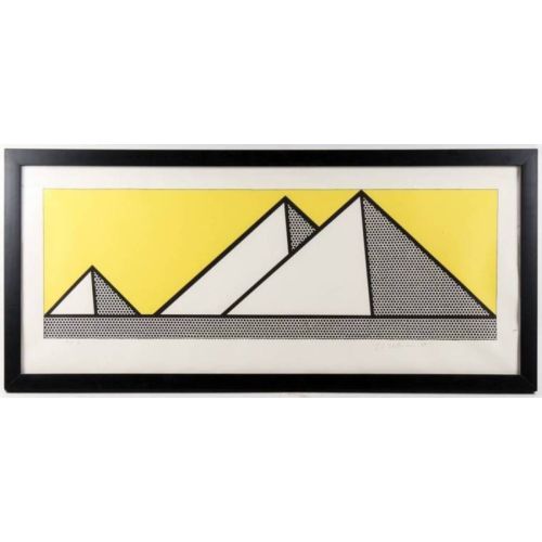 Roy Lichtenstein, Pyramids II Pop Art Roy Lichtenstein, PyramidsII Pop Art Art Movements Roy Lichtenstein, Pyramids IIRoy Lichtensteins artwork Pyramids II