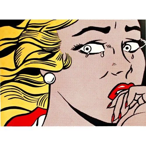 Roy Lichtenstein, Crying Girl Large Pop Art Roy Lichtenstein, Crying Girl Large Pop Art Art Movements Roy Lichtenstein, Crying Girl LargeRoy Lichtensteins artwork titled