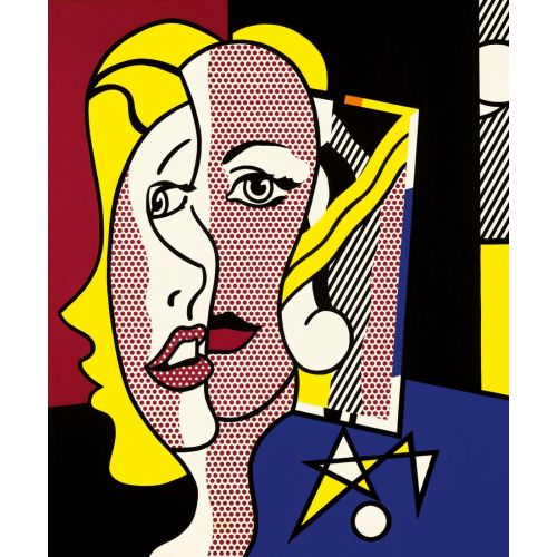Roy Lichtenstein, Female Head Pop Art Roy Lichtenstein, Female Head Pop Art Art Movements Roy Lichtenstein, Female HeadThis artwork portrays a female head created by