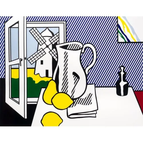Roy Lichtenstein, Still Life With Windmill Pop Art Roy Lichtenstein, Still Life With Windmill Pop Art Art Movements Roy Lichtenstein, Still Life with WindmillThe artwork Still
