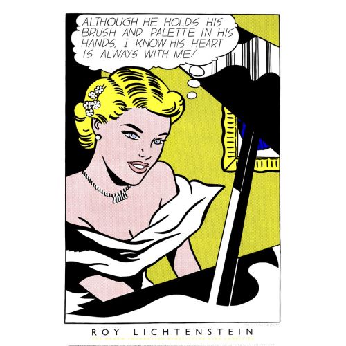 Roy Lichtenstein, Girl At Piano Pop Art Art Movements Roy Lichtenstein, Girl at PianoSubject of the work: The artwork depicts a