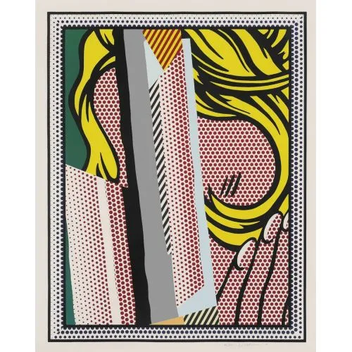 Roy Lichtenstein, Saç Üzerine Düşünceler İçin Kolaj Pop Art Roy Lichtenstein, Saç Üzerine Düşünceler İçin Kolaj Pop Art Sanat Akımları Roy Lichtenstein, Saçlar Üzerine
