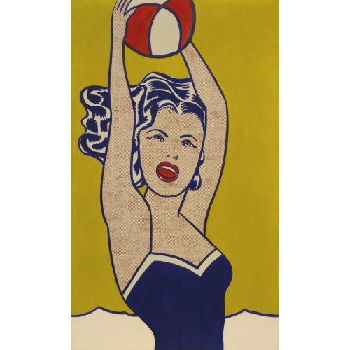Roy Lichtenstein, Girl With Ball Pop Art Roy Lichtenstein, Girl With Ball Pop Art Art Movements Roy Lichtenstein, Girl with BallSubject: The artwork depicts a girl