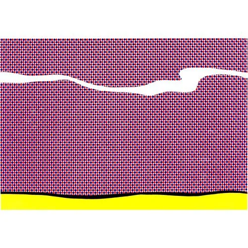 Roy Lichtenstein, Çöl Pop Art Roy Lichtenstein, Çöl Pop Art Sanat Akımları Roy Lichtenstein, ÇölBu Çöl adlı eserde Roy Lichtensteinın konusu çöl